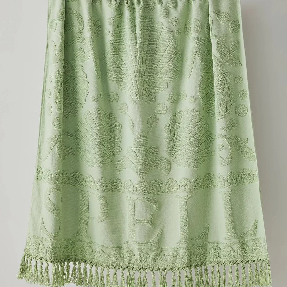 NWT Spell Seashell Beach Towel in Pistachio